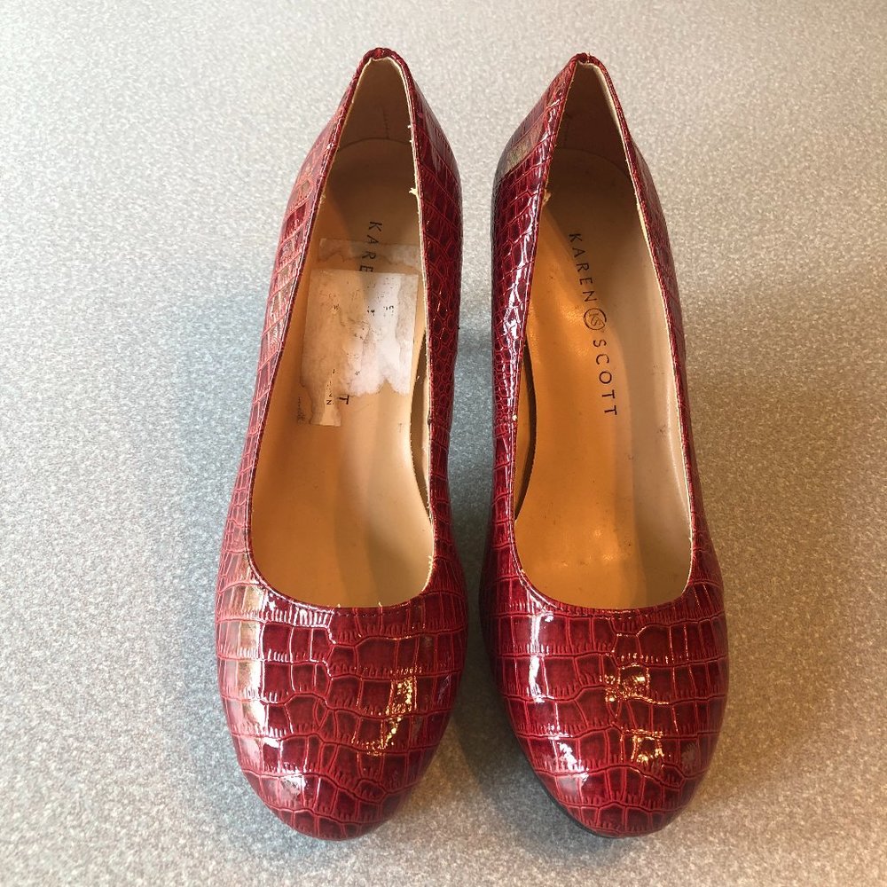 KAREN SCOTT Collin Crocodile Alligator Pump Heels